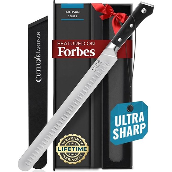 Cutluxe Brisket Knife – 12” Carving & Slicing Tool