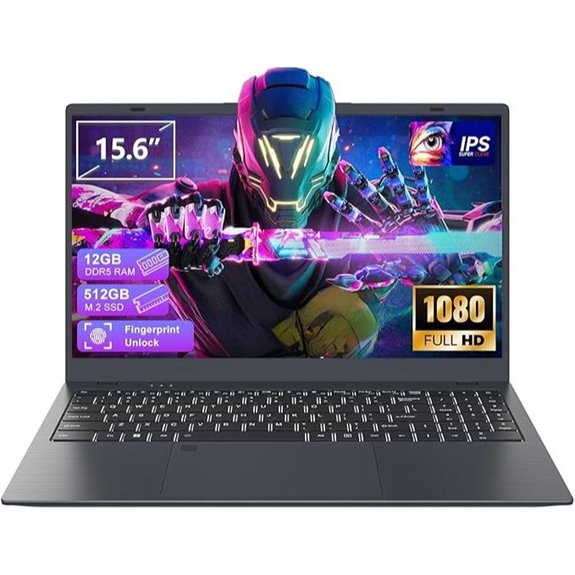 2025 Laptop with 12GB RAM 512GB SSD FHD Display