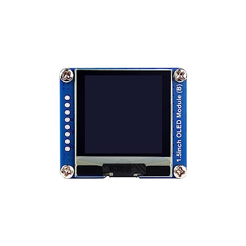 Coolwell 1.5 Inch OLED Display Module for Raspberry Pi Arduino STM32 SPI / I2C Communication 128×128 Black/White Display Color Embedded SH1107