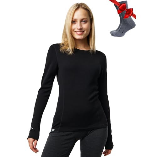 Merino.tech Merino Wool Base Layer Women - 100% Merino Wool