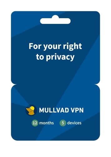 Mullvad VPN | 12 Months for 5 Devices | Protect