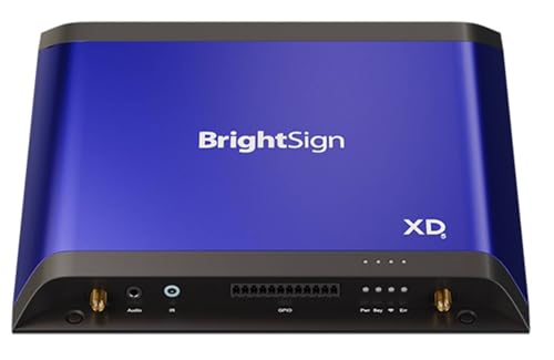 BrightSign XD235 4K Standard I/O Digital Signage Media Player, Wi-Fi and Ethernet Connectivity, SSD Storage, PoE+