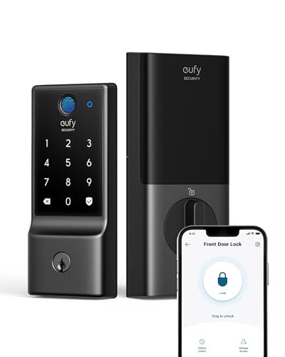 eufy Security Smart Lock C220, Fingerprint Keyless Entry Door Lock,