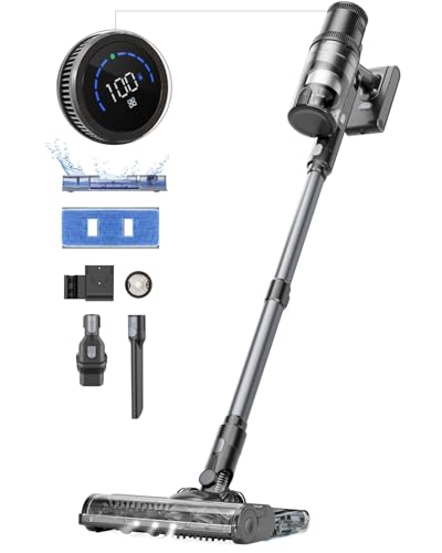 Proscenic Cordless Vacuum Cleaner,45Kpa 55Mins P11 Mopping Wet Dry Vacuum