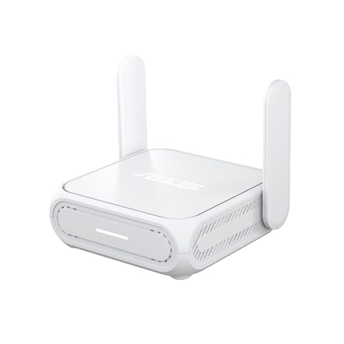 ASUS RT-BE58 Go Portable Mini Travel Router - WiFi 7, Dual-Band, 2.5G Port, Up to 3.6Gbps Wireless, Secure Public WiFi, Mobile Tethering, Mesh Compatible, USB-C Power,RV/Cruise/Hotel/Mobile