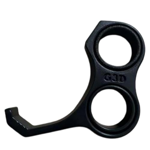 Ergonomic Finger Stand Phone Holder, Finger Phone Holder, Pinky/Ring Finger Grip Strap, Stress-Relieving Toy, Multi-Functional Design, Comfortable Grip, Easy to Carry. (Black)