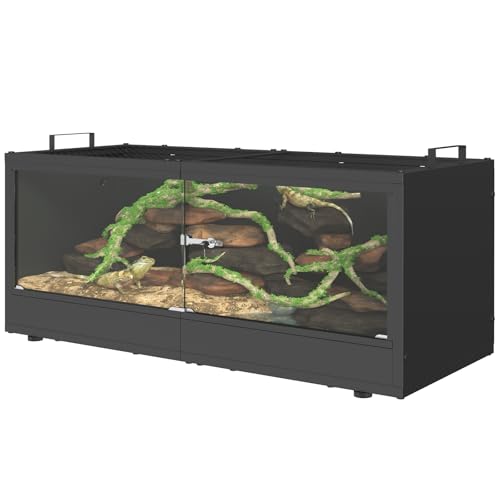 YBING 20 Gallon Reptile Terrarium - Bearded Dragon Tank with