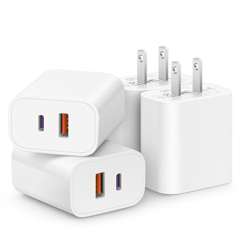 [4 Pack] USB C Charger Block Fast Charging Multiport Adpater
