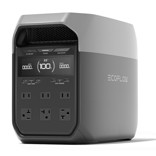 EF ECOFLOW DELTA 3 Portable Power Station, 1024Wh LiFePO4 Battery,