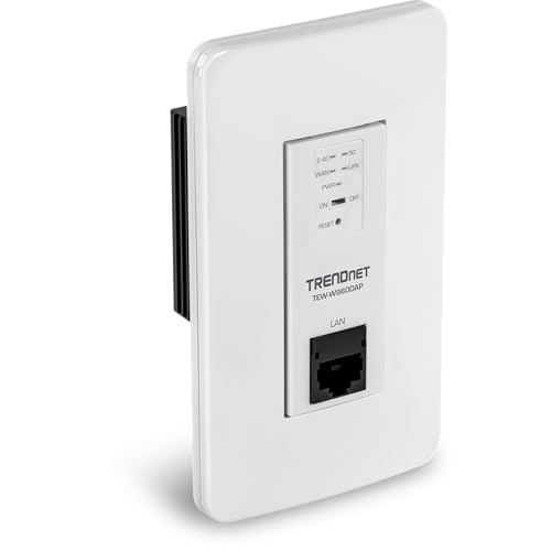 TRENDnet AX1800 Dual Band WiFi 6 PoE in-Wall Access Point,