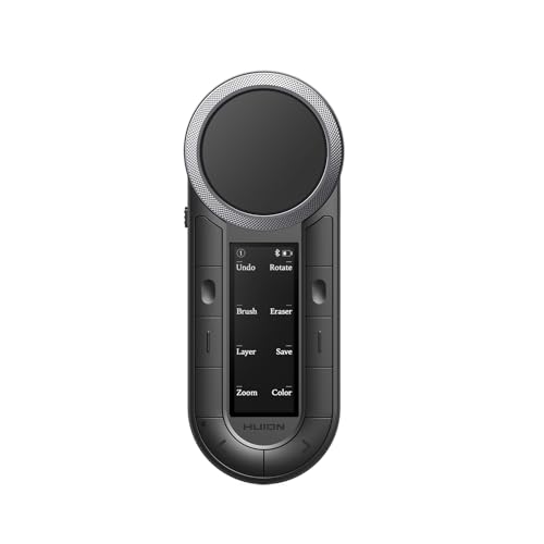 HUION Keydial Remote Bluetooth Programmable Keypad with Dual Dials 60