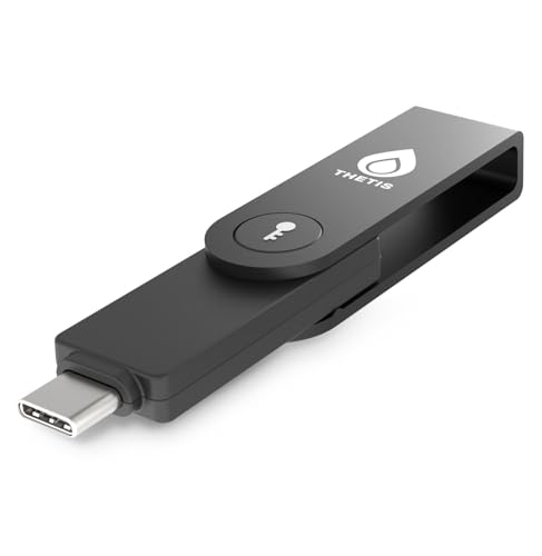 Thetis Pro-C FIDO2 Security Key Passkey Device with USB C