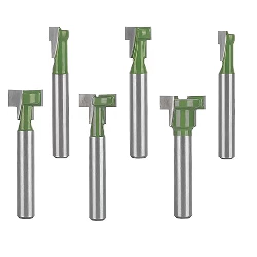 TOTOWOOD Keyhole Router Bits Set, 1/4" Shank Router Bit Set
