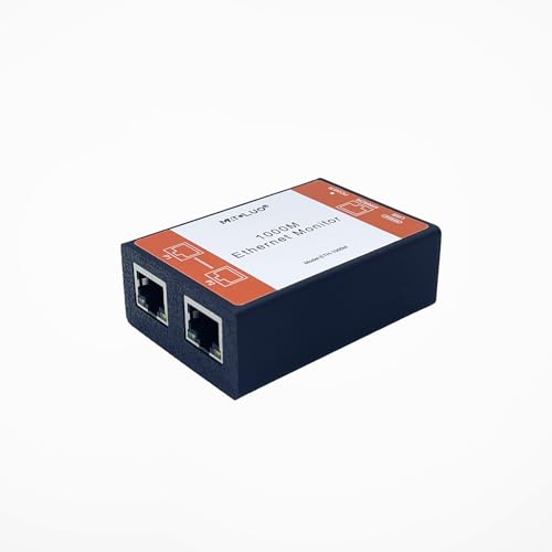 MATOLUO Ethernet Network TAP with Built-in Hub Monitor | Non-Intrusive Ethernet Sniffer & Analyzer | Real-Time Packet Capture Tool | Plug-and-Play, Wireshark & Tcpdump Compatible