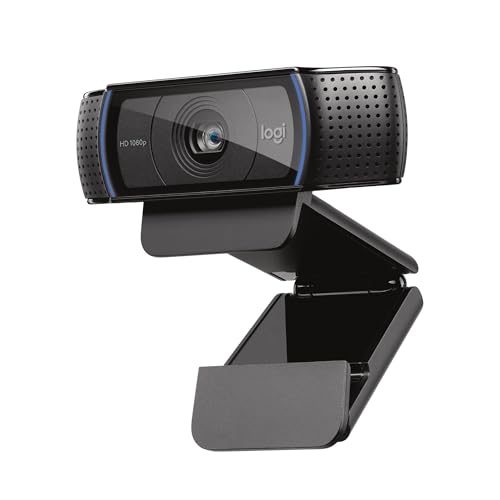 Logitech C920x HD Pro PC Webcam, Full HD 1080p/30fps Video,