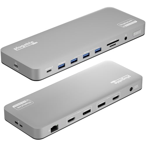 Plugable USB-C Docking Station with 4K Dual Monitors