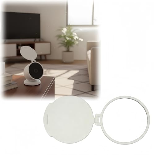 Privacy Flip Cover Compatible with Google Nest Cam Outdoor Battery 2nd Generation, Slide-On Lens Shield for Camera Privacy Protection, Tool-Free Installation, Does Not Block Speaker