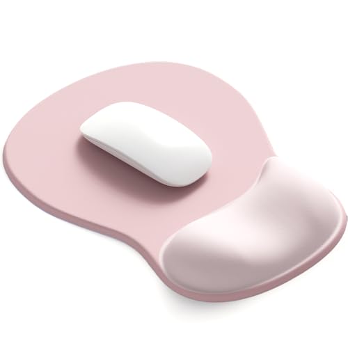 ErgoComfort Gel Wrist Rest Mouse Pad (Pink Serenity)
