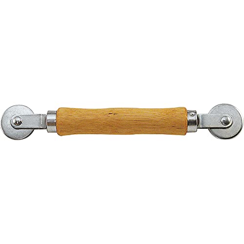 Prime-Line P 7505 Screen Rolling Tool – A Must Have Tool for Installing Window and Door Screens – Spline Roller with Wood Handle and Steel Wheels – Durable and Easy to Use (Single Pack)