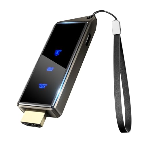 Wireless HDMI Display Dongle Adapter, Portable 2.4/5G Wireless Display Adapter for Streaming Media Video/Audio from Smartphone, Laptop to HDTV/Monitor/Projector,Supports iOS, Android,Windows,Mac OS