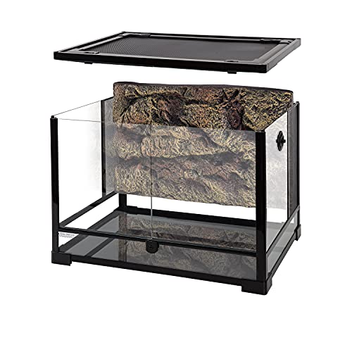 REPTI ZOO 34 Gallon Large Reptile Glass Terrarium Tank with