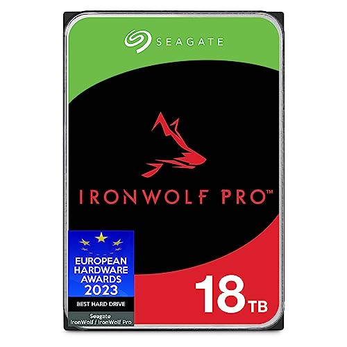 Seagate IronWolf Pro 18TB NAS HDD ST18000NE000 SATA 6Gb/s 3.5 (Renewed)