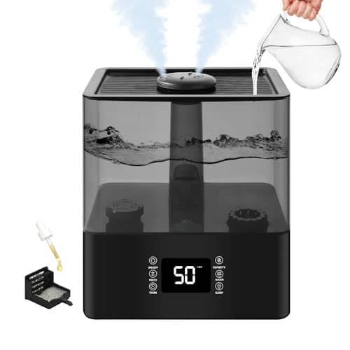 6L Humidifiers for Bedroom Large Room, Cool and Warm Mist