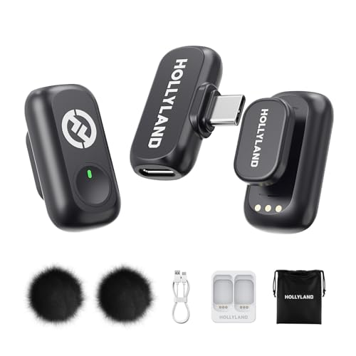 Hollyland Lark A1 Wireless Microphone for iPhone 17/16/15 & Android,