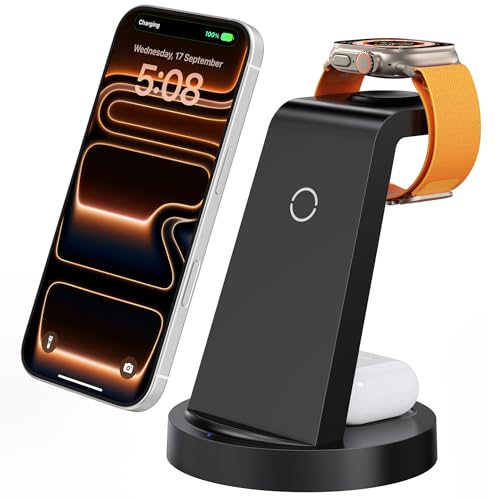 3 in 1 Charging Station for iPhone, Wireless Charger for