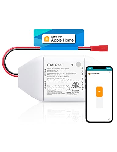 meross Smart Garage Door Opener Remote, Compatible with Apple HomeKit,