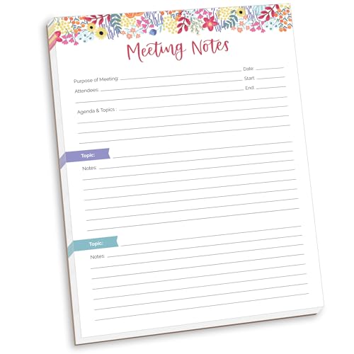 bloom daily planners 8.5" x 11" Double Sided Meeting Pad