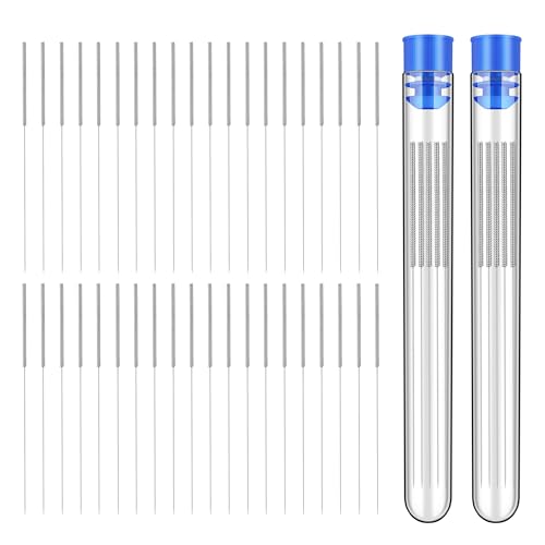 40Pcs 3D Printer Nozzle Cleaning Kit, Nozzle Cleaner 3D Printer - 0.4mm Stainless Steel Cleaning Needles Set, Universal for 3D Printers, Clog Removal Tool Kit