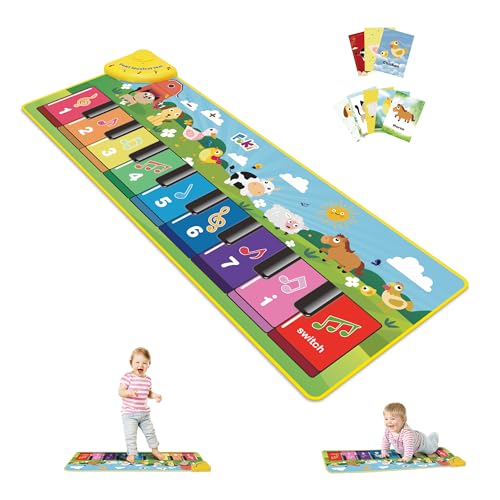 FOKI Floor Piano Mat for Toddlers, Sensory Educational Dancing Musical