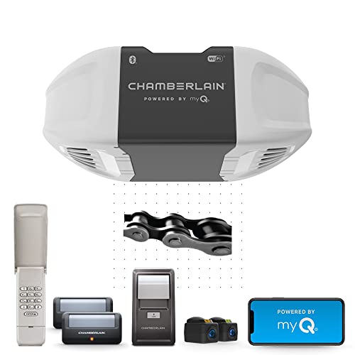 Chamberlain C2405 MYQ Smart Garage Door Opener, Chain Drive, 1/2-HP