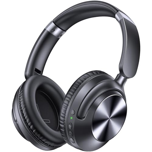 TAGRY Hybrid Active Noise Cancelling Bluetooth Headphones 100H Playtime Wireless