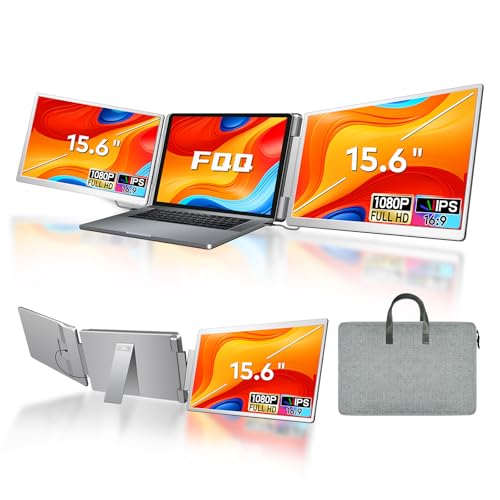 15.6 Portable Triple Screen Monitor Extender