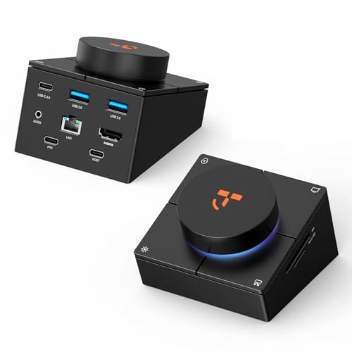 TobenONE 10-in-1 Shortcut-Key Docking Station with 4 Shortcut Button and