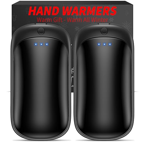 Lerat 2 Pack Hand Warmers Rechargeable, Portable Electric Handwarmers Reusable,