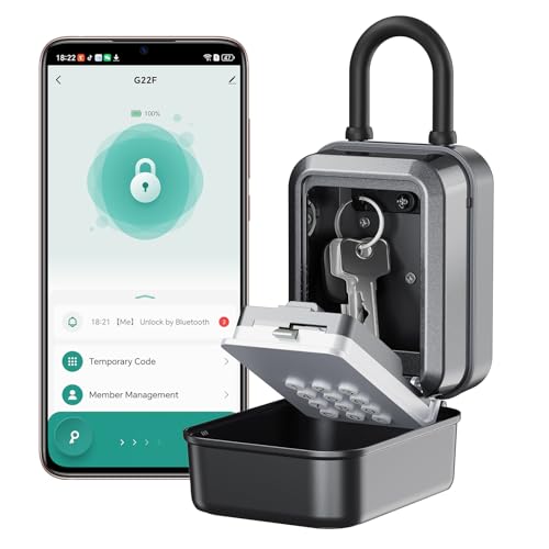 Smart Key Lock Box - Bluetooth APP(Tuya APP) Control &