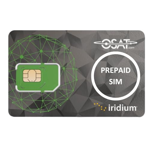 OSAT Iridium Satellite Prepaid SIM Card SIM NO AIRTIME | Global Coverage | Reliable Communication | Works with Iridium Devices | Emergency & Remote Use