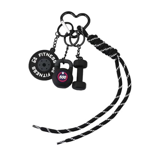 Disengor Gym Dumbbell Barbell Kettlebell Purse Keychain - Muscle Faith