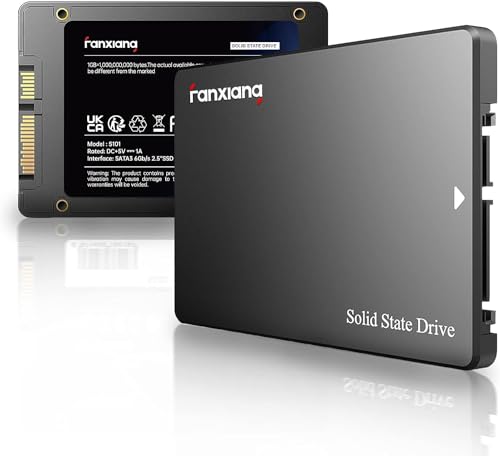 fanxiang S101 1TB SSD SATA SSD 1TB Internal Solid State Drive SATA III 6Gb/s 2.5" SSD, UP to 520MB/s, 3D NAND TLC, Upgrade Laptop PC and Desktops