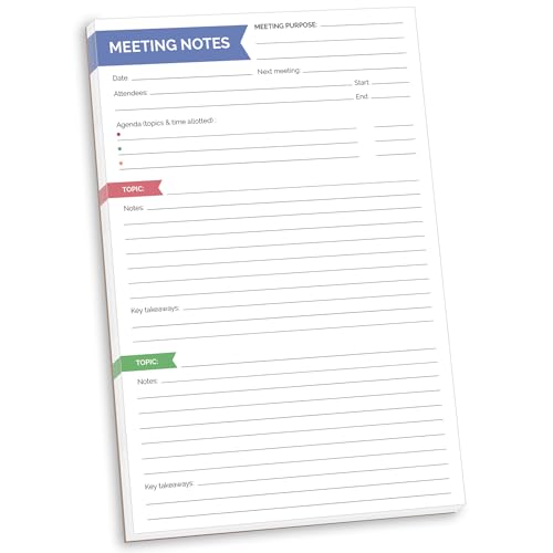 bloom daily planners 6" x 9" Double Sided Meeting Notes
