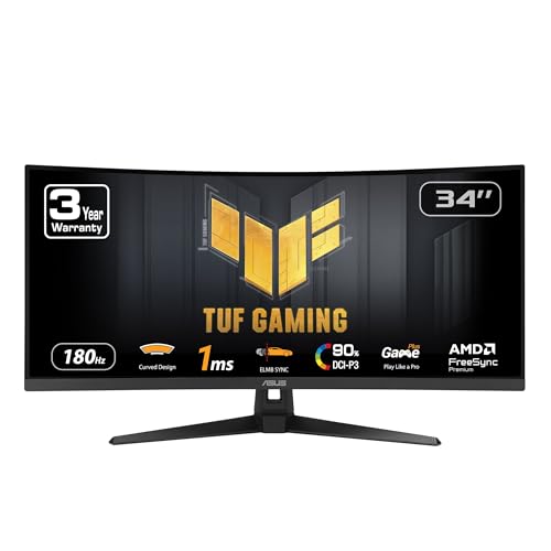 ASUS TUF 34” Curved Gaming Monitor (VG34VQ3B)