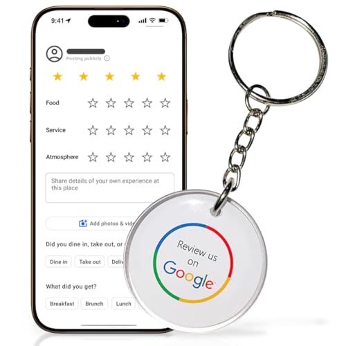 Upgraving Smart Google Review Tap Keychain with QR Code for