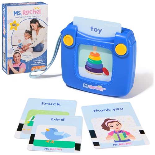 Ms. Rachel Official First Words Talking Flash Cards with Electronic