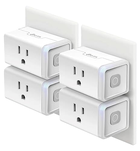 Kasa Smart Plug HS103P4, Smart Home Wi-Fi Outlet Works with