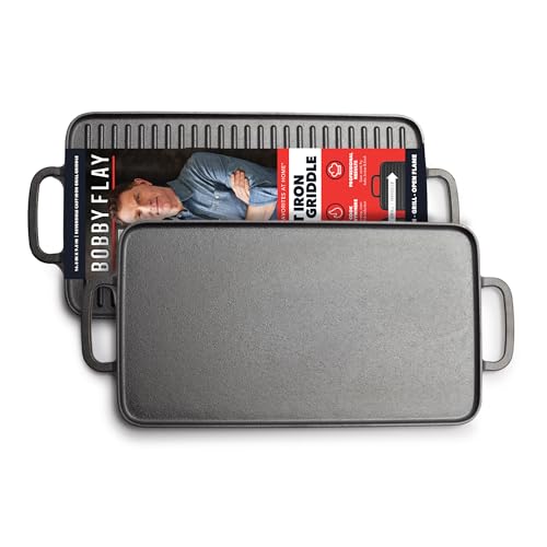 GreenPan x Bobby Flay Cast Iron Pre-Seasoned 16.5 x 9.5”