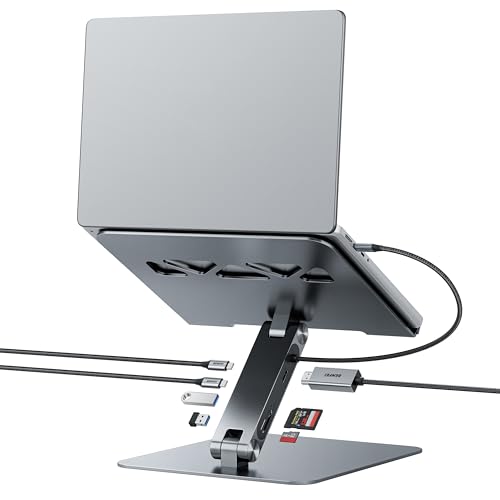 Benfei Laptop Stand with 7-in-1 Docking Station