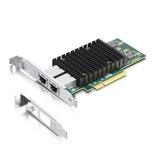 10Gtek 10Gb Dual RJ45 Network Card PCIe Ethernet Adapter